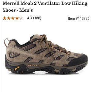 MEN’S MERRELL MOAB 2 VENTILATOR LOW HIKING SHOE